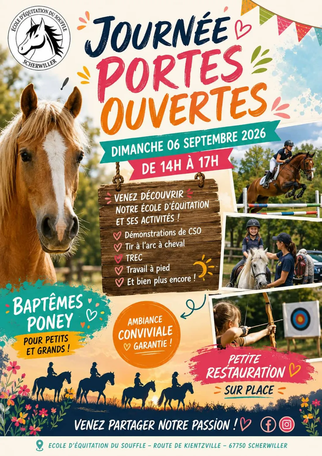 École d'équitation du Souffle à Scherwiller : Journée portes ouvertes