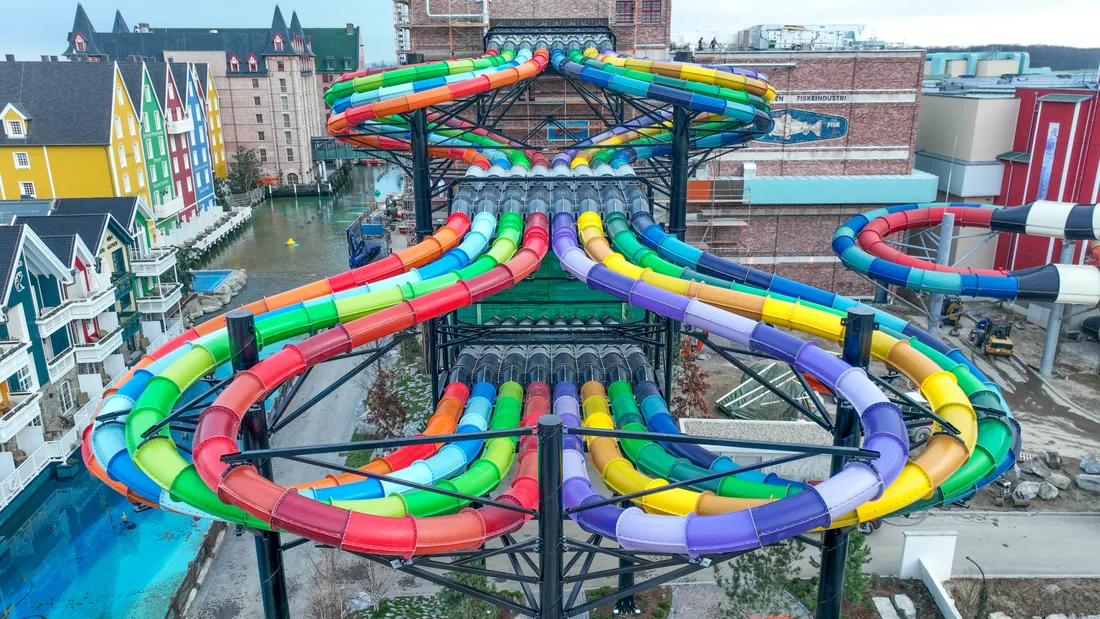 Vous pourrez faire la course dans ce nouveau toboggan !