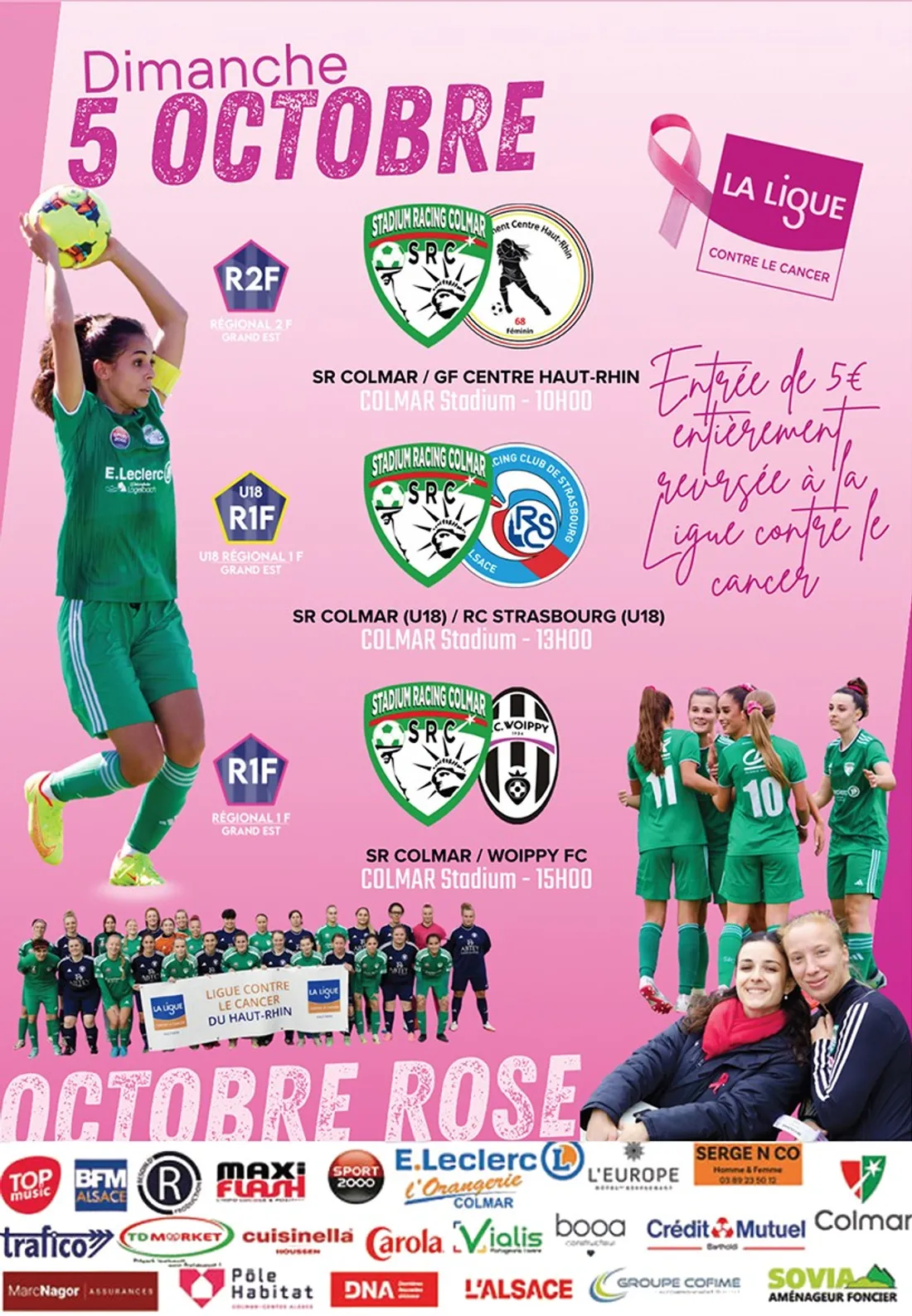 Le SR Colmar s'associe à Octobre Rose