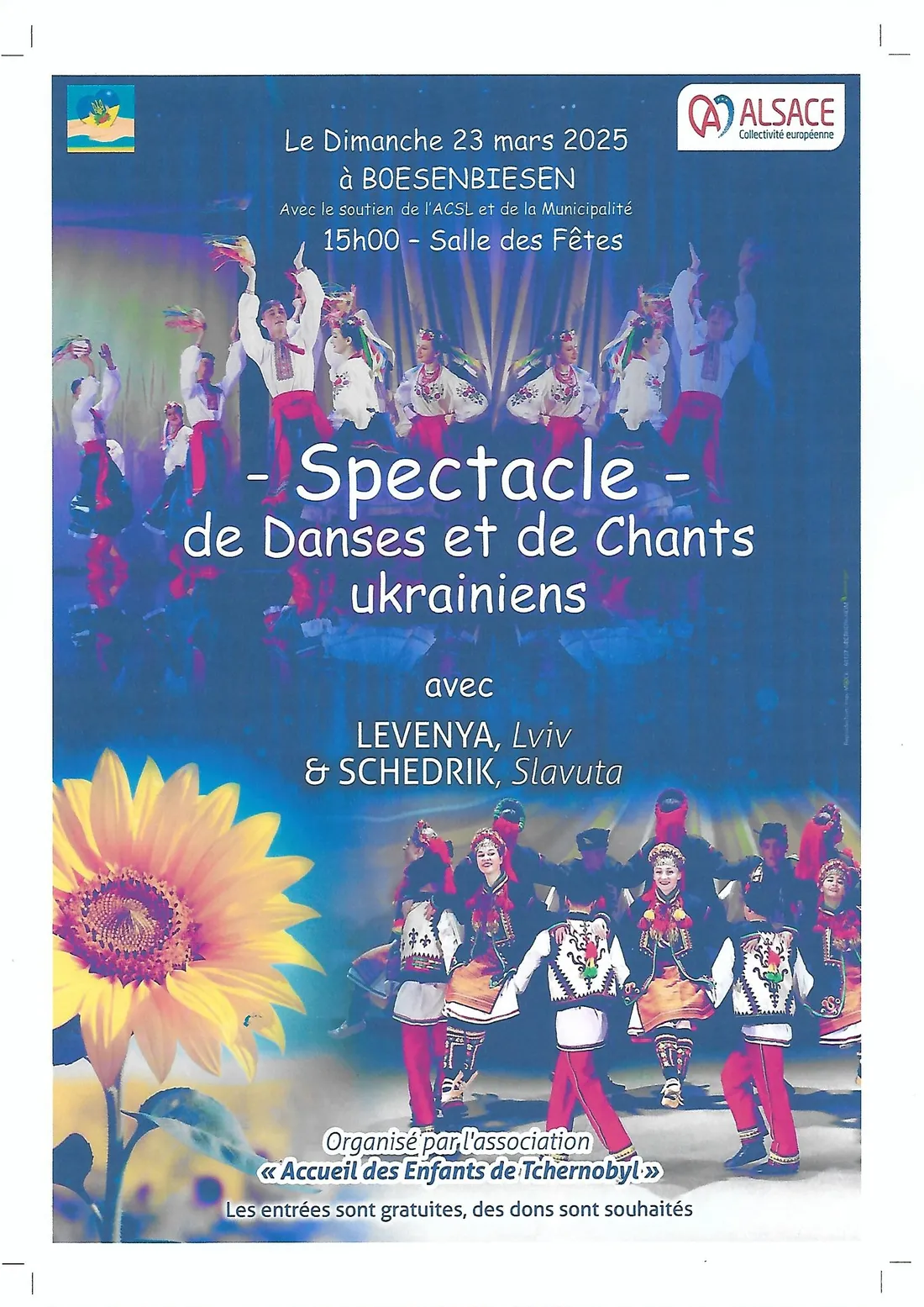 Spectacle de danses et de chants Ukrainiens Boesenbiesen