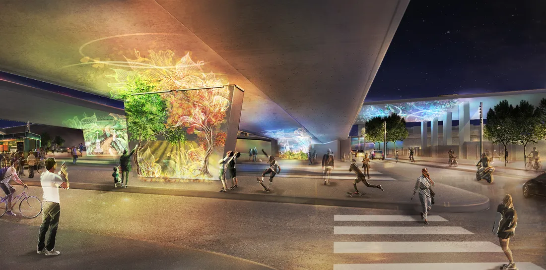 L'aménagement tel qu'il apparaitra lors des JO de Paris 2024