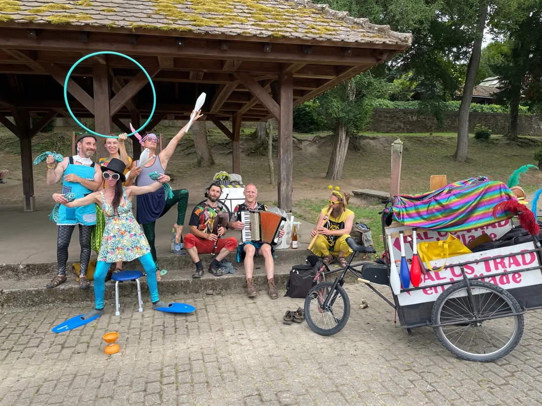 Après Andlau, les artistes ont pris la route direction Itterswiller et Nothalten