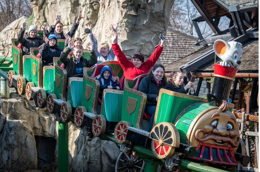 La famille Mack accueille des réfugiés ukrainiens à Europa-Park
