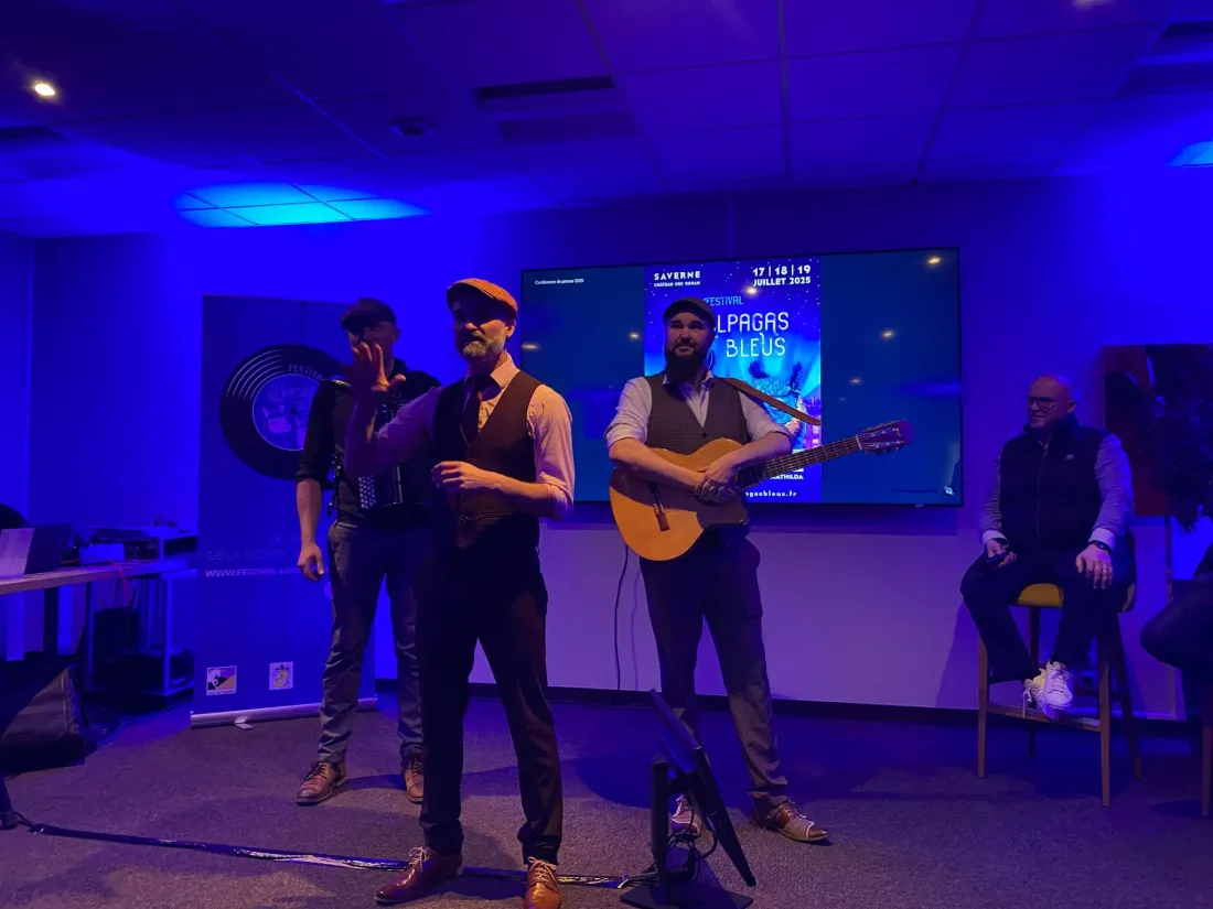 Le groupe alsacien La Camelote a mis en musique l'annonce de la programmation des Alpagas Bleus