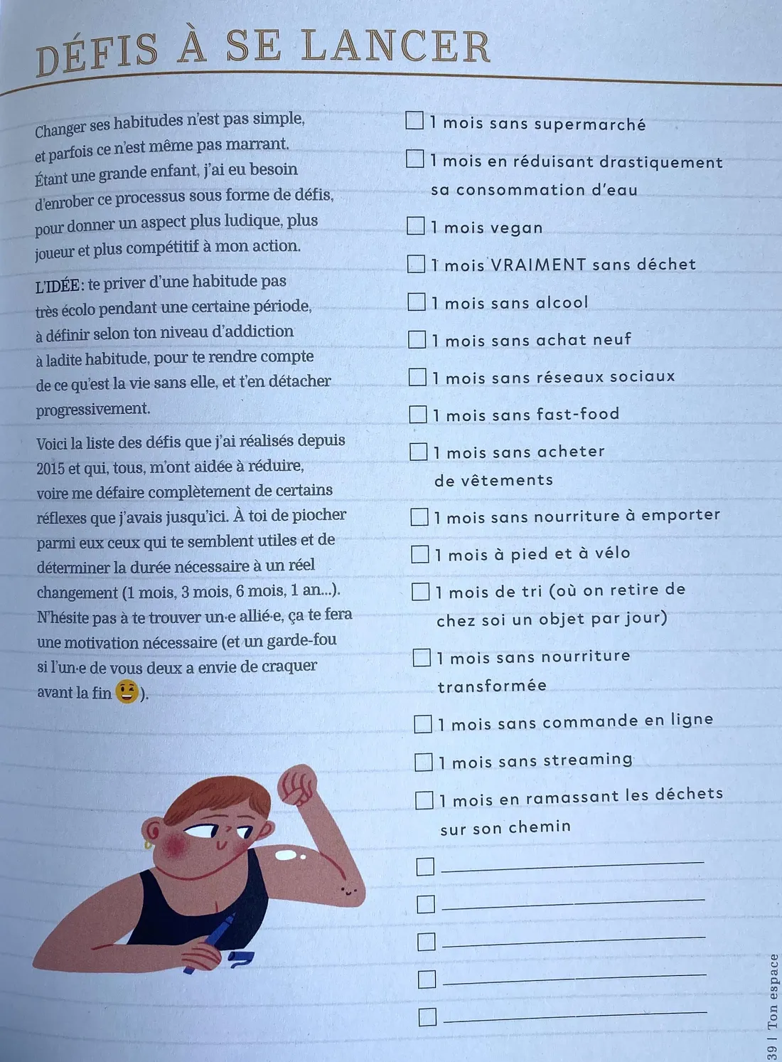 Pour réussir sa transition écologique, Célia Laignel vous lance des défis. A vous de jouer !