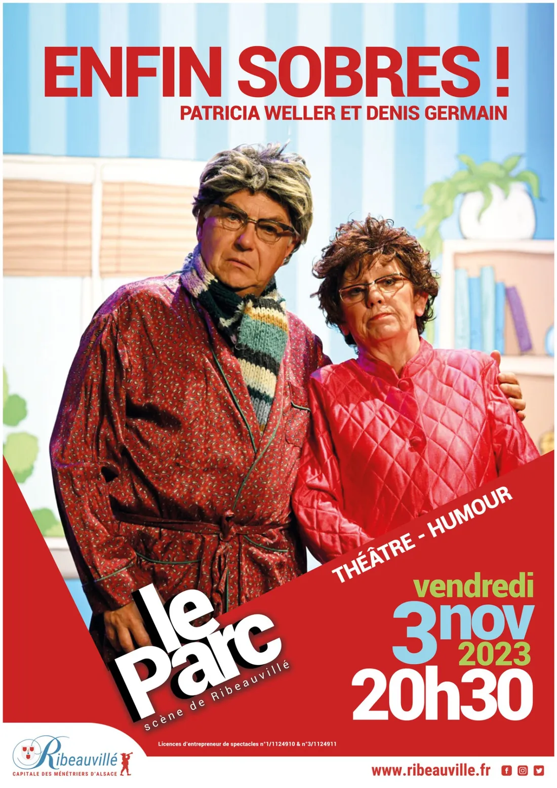PATRICIA WELLER & DENIS GERMAIN Enfin sobres ! Spectacle d’humour