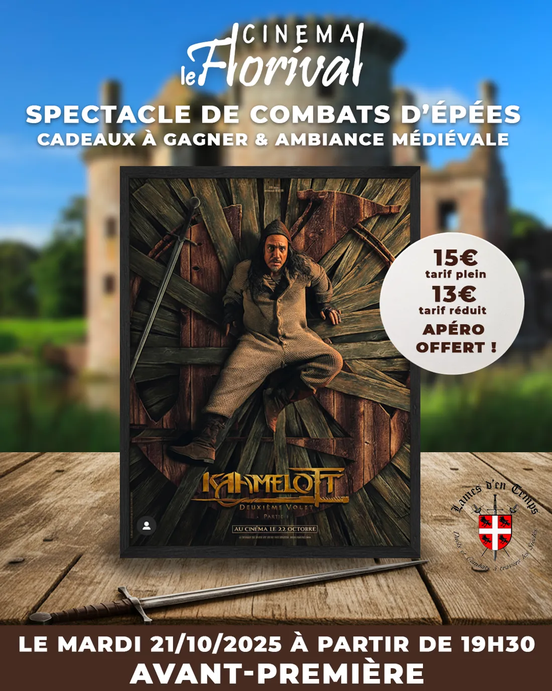 Avant-première de Kaamelott : Deuxième volet, partie 1 Film -  au cinéma Le Florival de Guebwiller