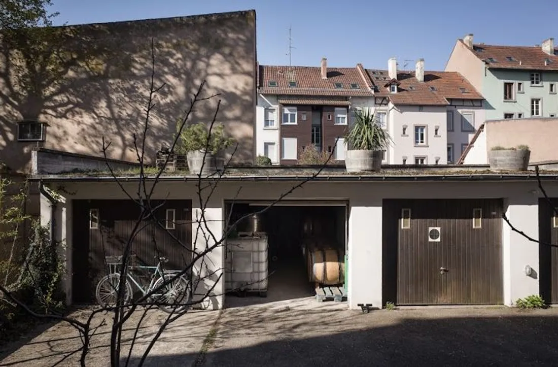 Le garage d'Igor Monge à Neudorf