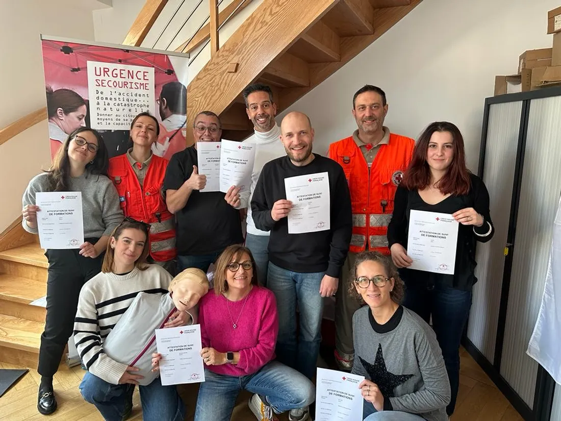 L'équipe de Top Music s'est formée aux premiers secours avec la Croix Rouge