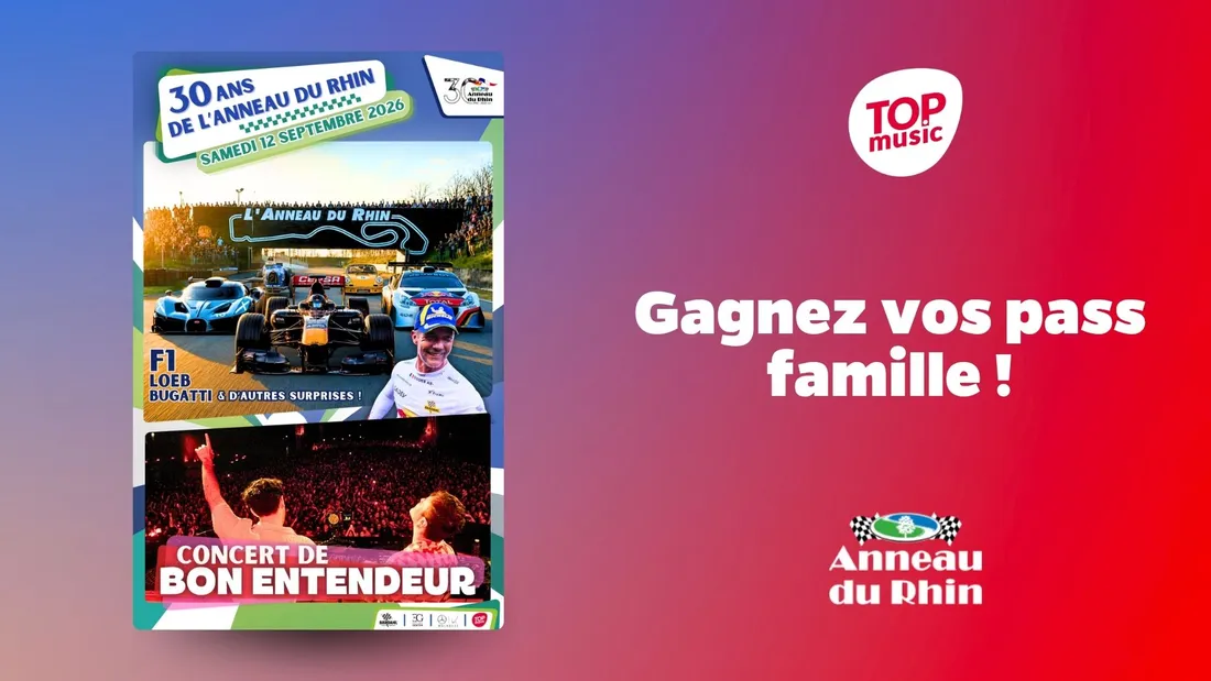 Gagnez vos pass famille pour les 30 ans de l'anneau du Rhin !