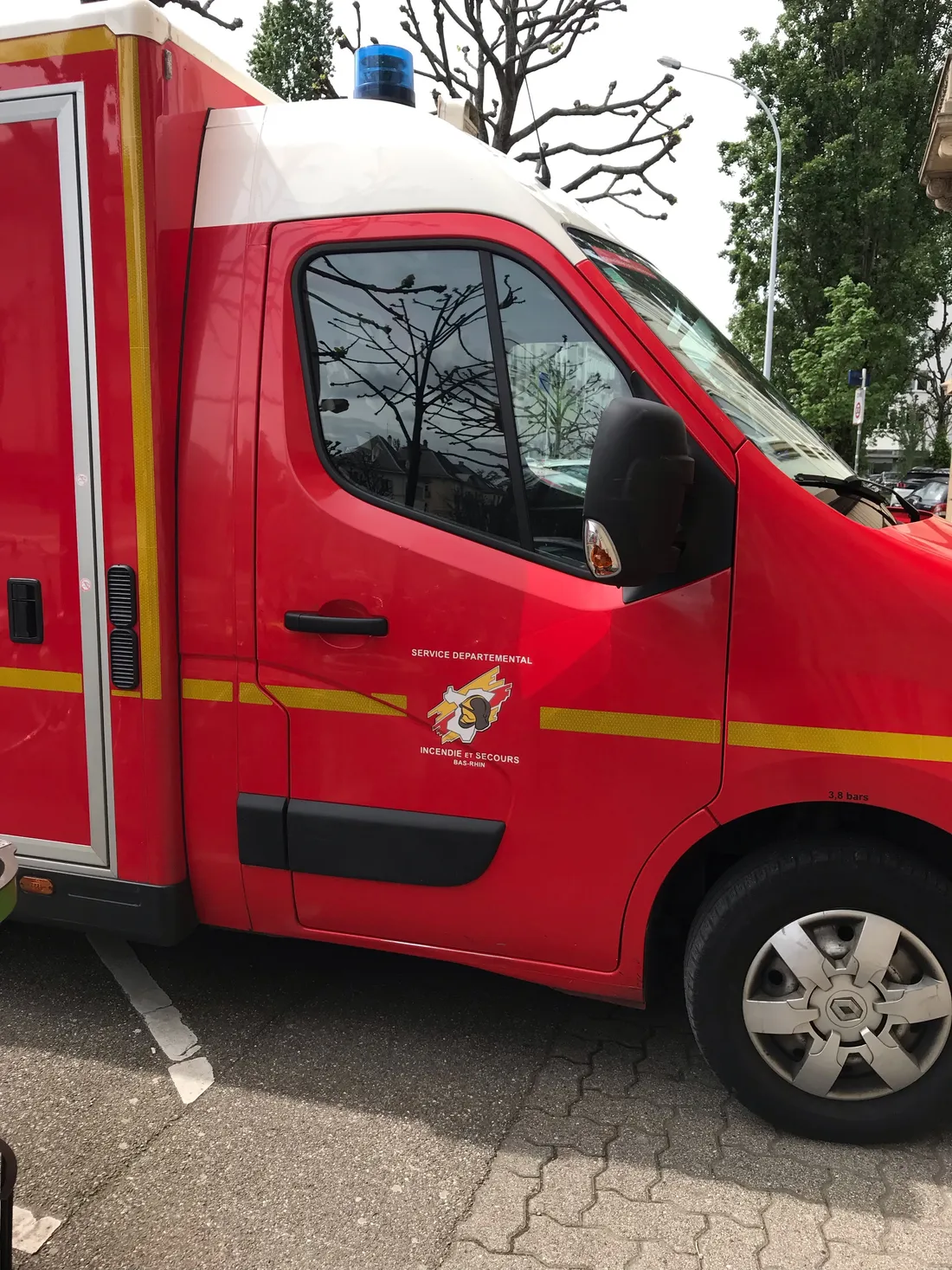 L'enfant a été évacué à l'hôpital de Hautepierre.