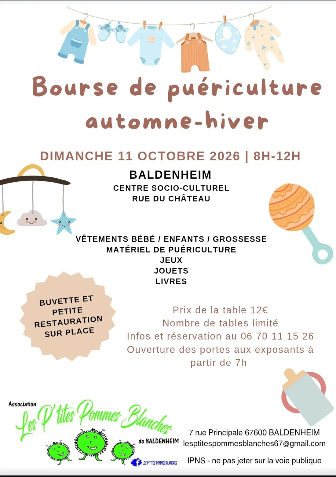 Bourse puériculture automne-hiver à Baldenheim