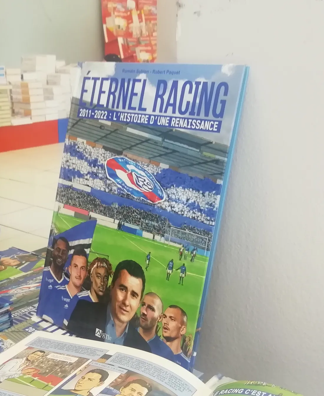  La bande-dessinée retrace en 56 pages l'histoire du Racing ces 10 dernières années.