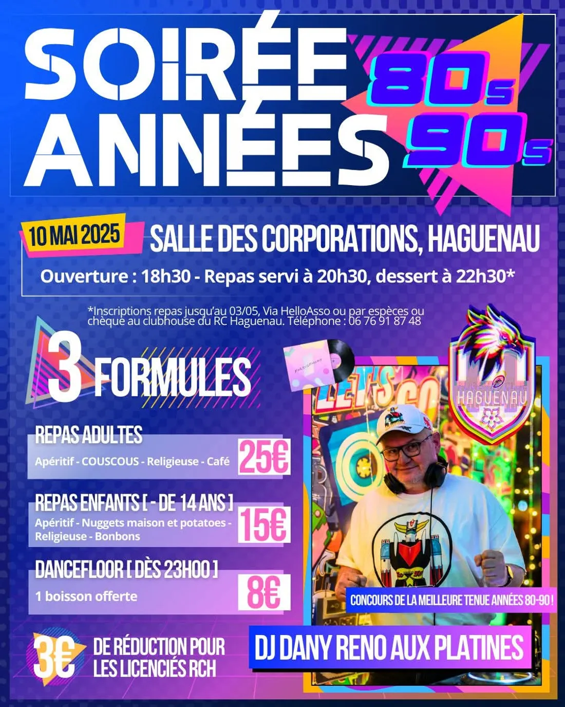 Soirée années 80s-90s rc haguenau