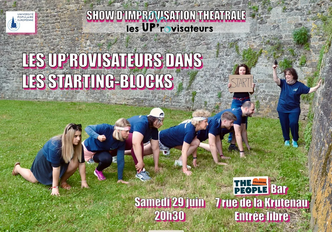 Les UP'rovisateurs dans les starting blocks