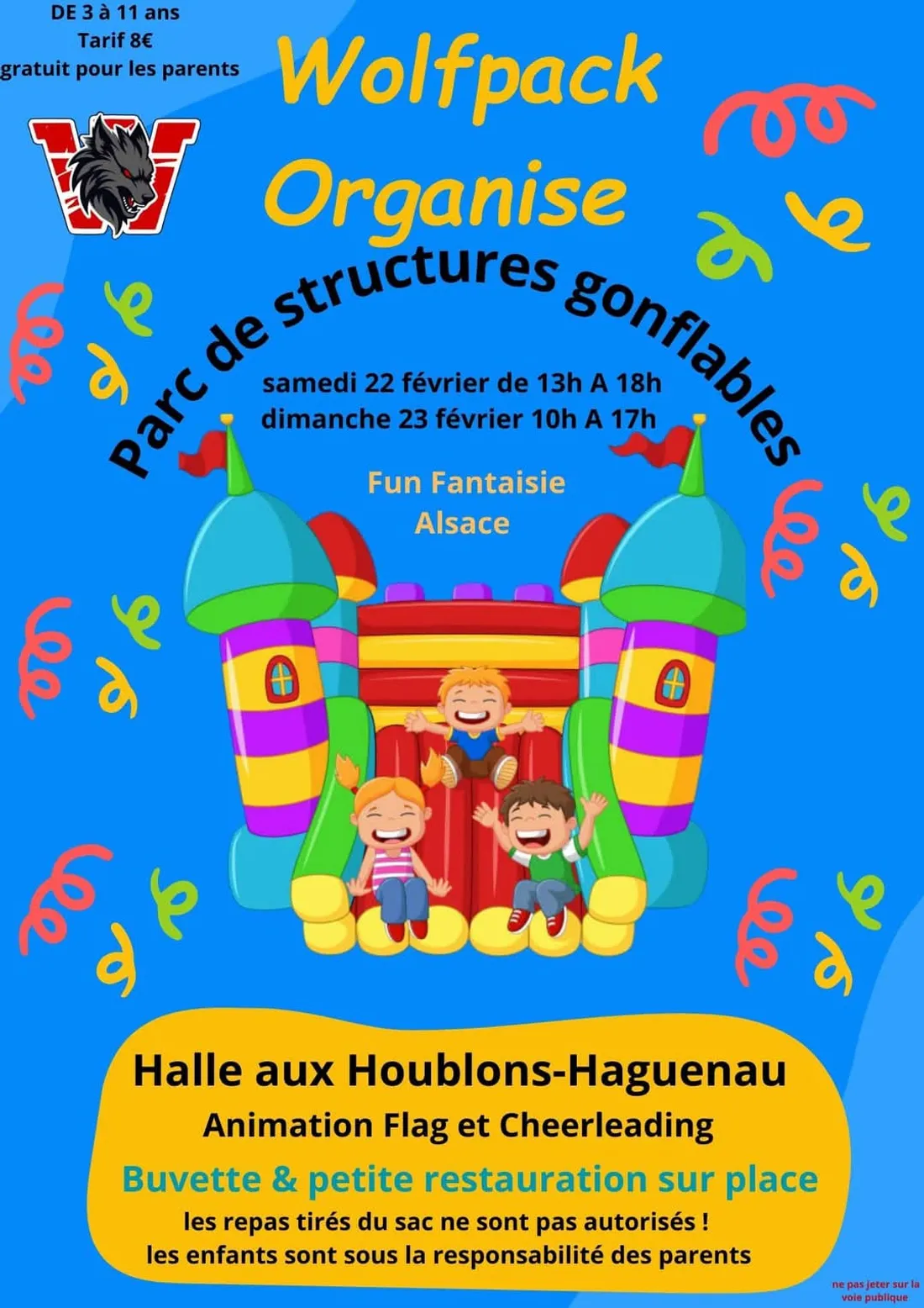 WOLFPACK Haguenau organise un grand parc gonflable 