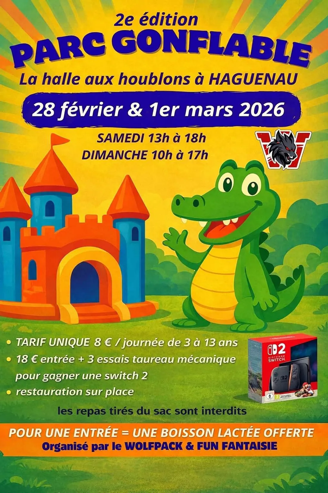 week-end Structure Gonflable ! wolfpack