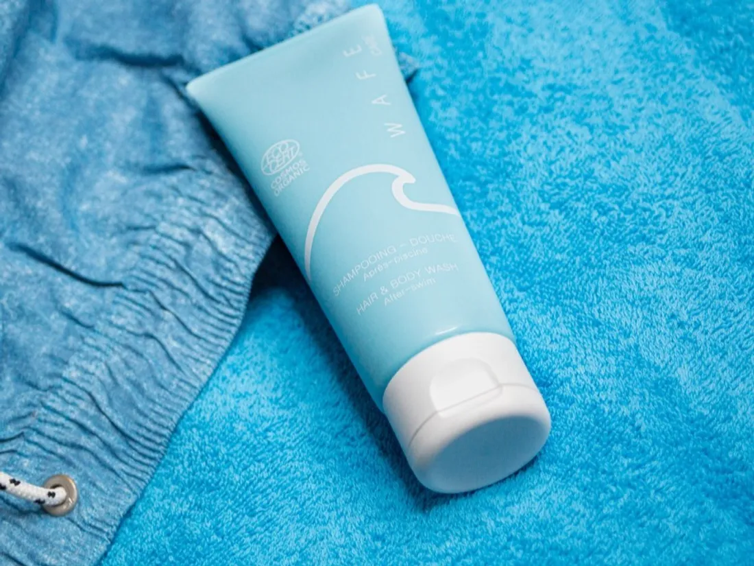 Le shampoing-gel douche de Wafe Care pour l'après-piscine