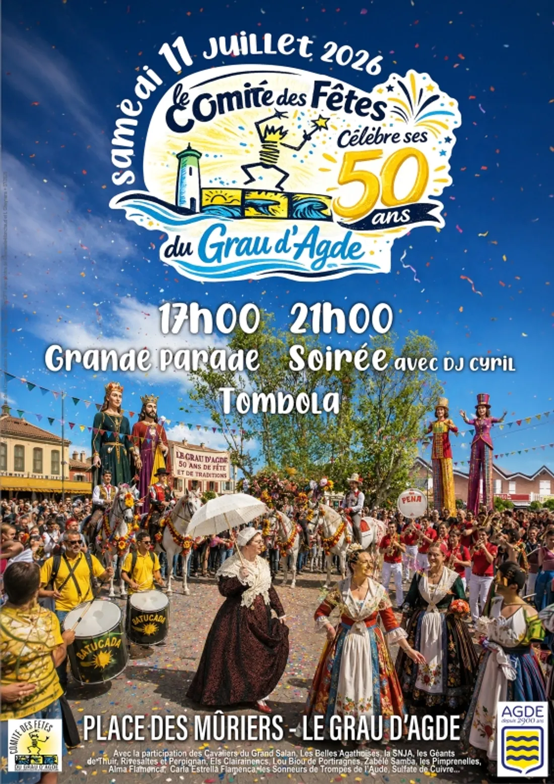Grau d'Agde - Les 50 ans du Comité des Fêtes du Grau d'Agde