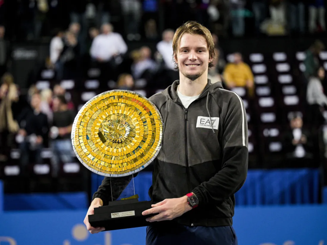Alexander Bublik, vainqueur de la 14e édition de l'Open Sud de France.