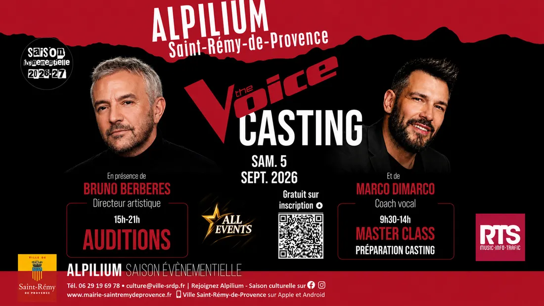 Casting « The Voice » à Saint-Rémy-de-Provence : ce qui vous attend ce samedi à l'Alpilium
