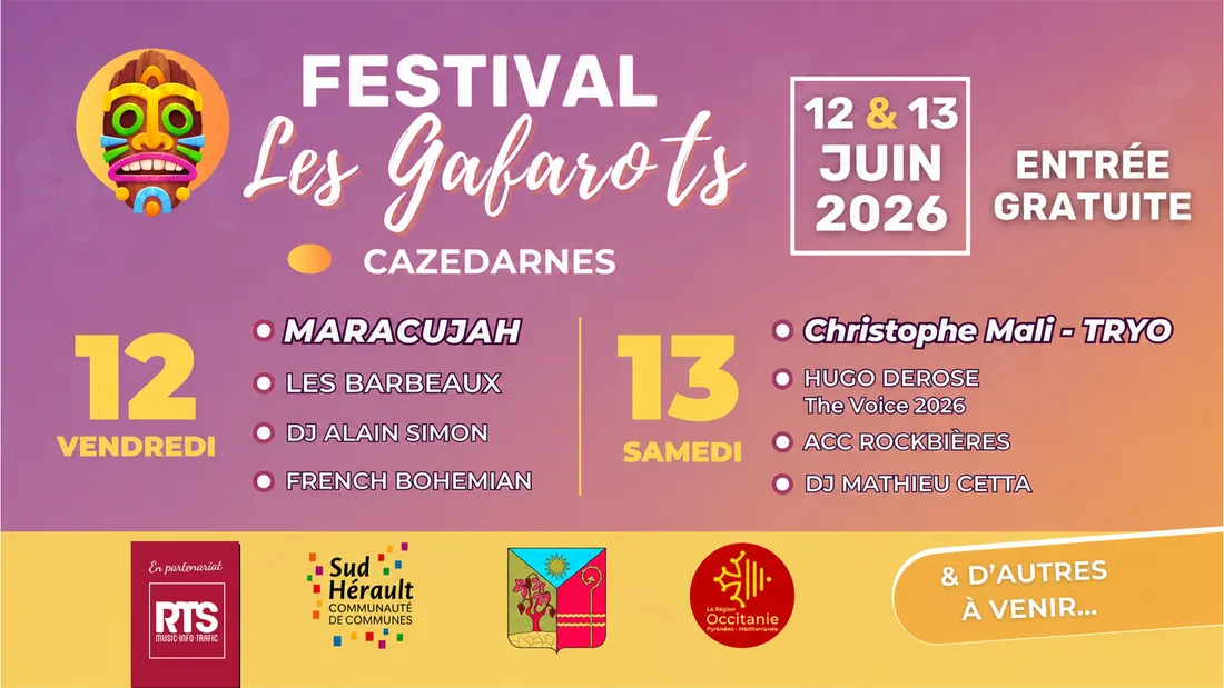 Près de Béziers : le festival gratuit des Gafarots s’offre Christophe Mali 