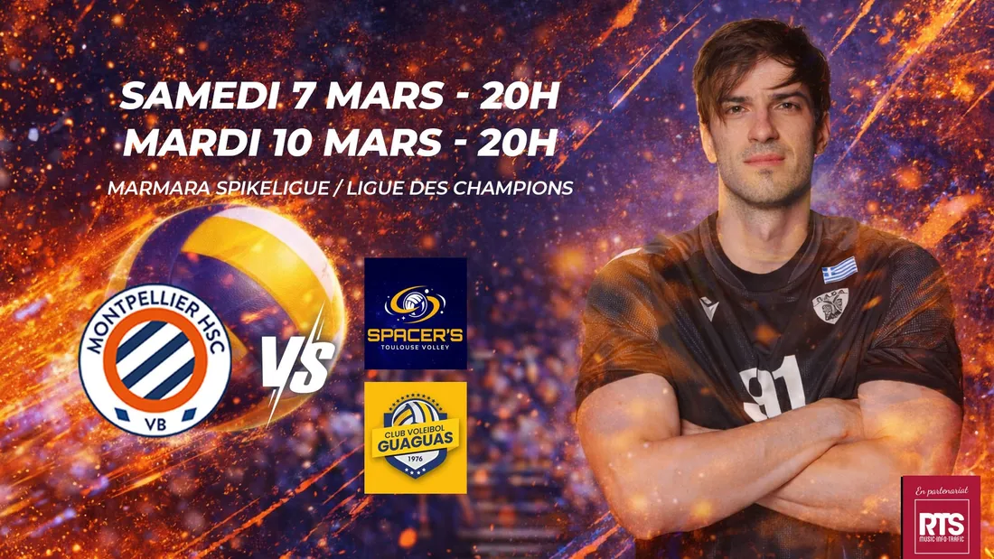 Vos places pour les prochains matchs du MHSC volley