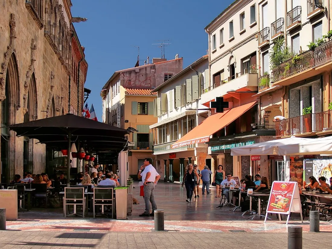 Le centre de Perpignan