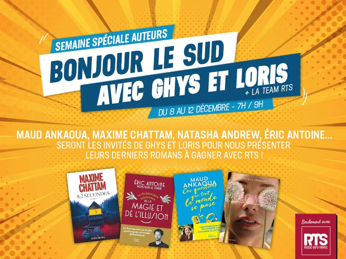Semaine spéciale “auteurs” sur RTS, gagnez leur livre !