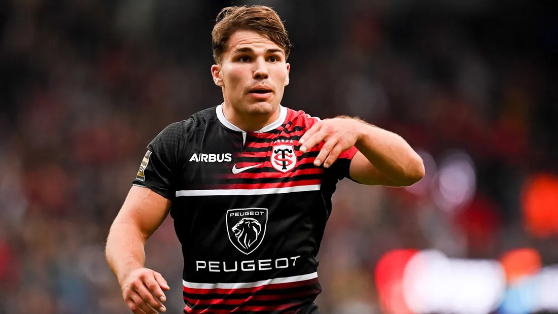 Antoine Dupont, joueur du Stade Toulousain et de l'Equipe de France.