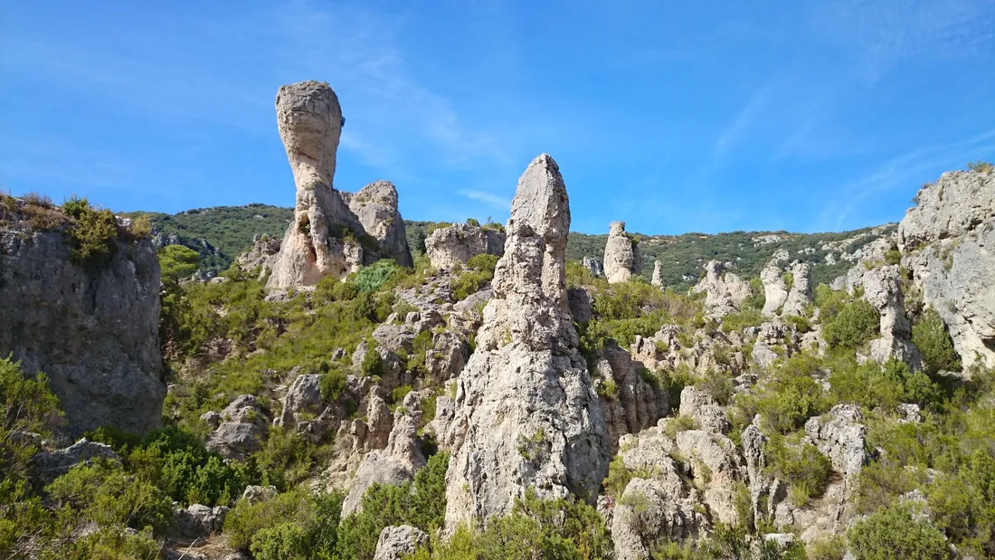 Le cirque de Mourèze, dans l'Hérault.