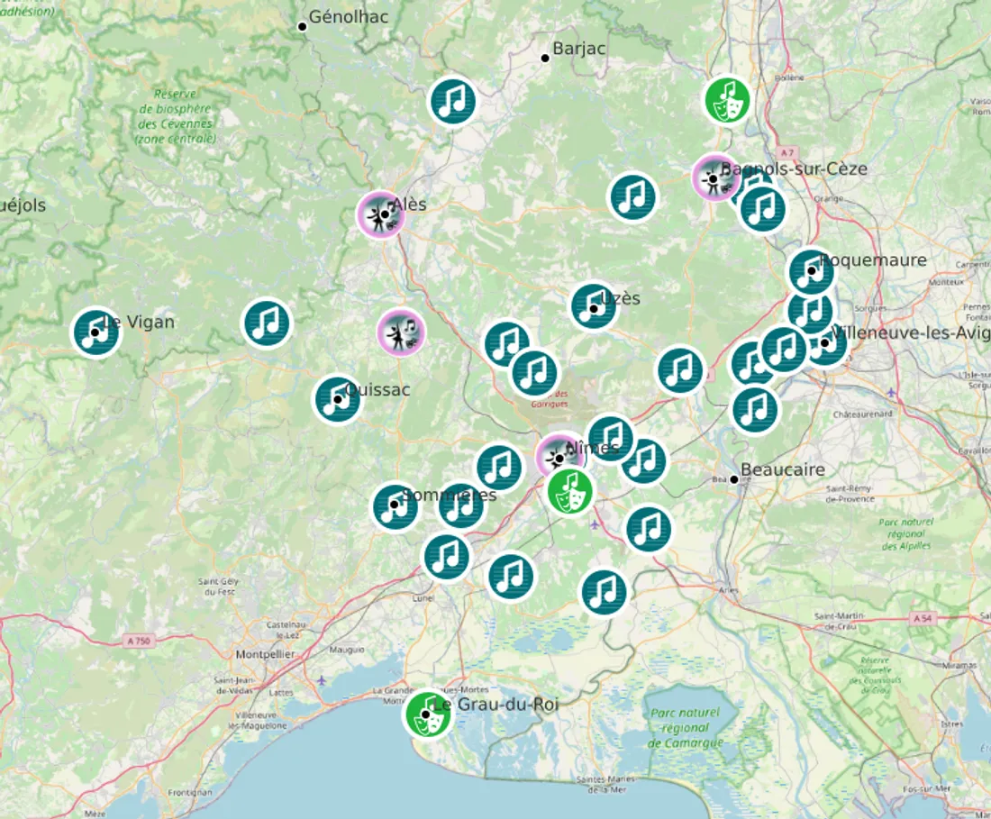 Enseignements artisitiques Gard