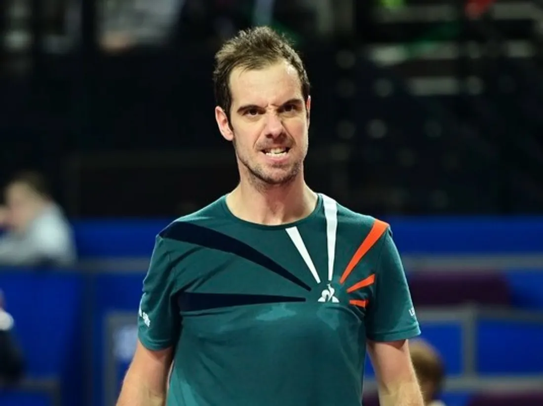 Richard Gasquet à l'Open Sud de France de Montpellier.