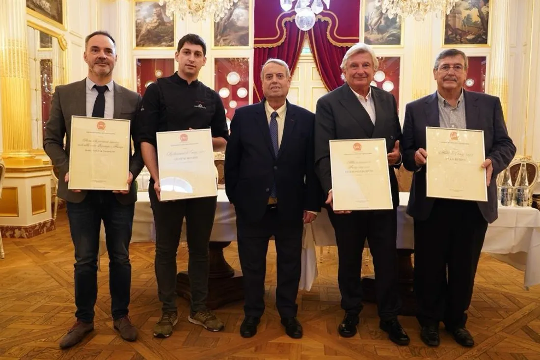 Les quatre lauréats aux grands buffets (Narbonne)