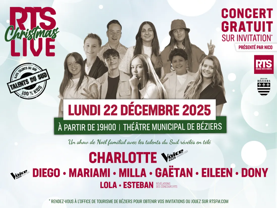 Gagnez vos invitations pour le RTS Christmas Live 2025