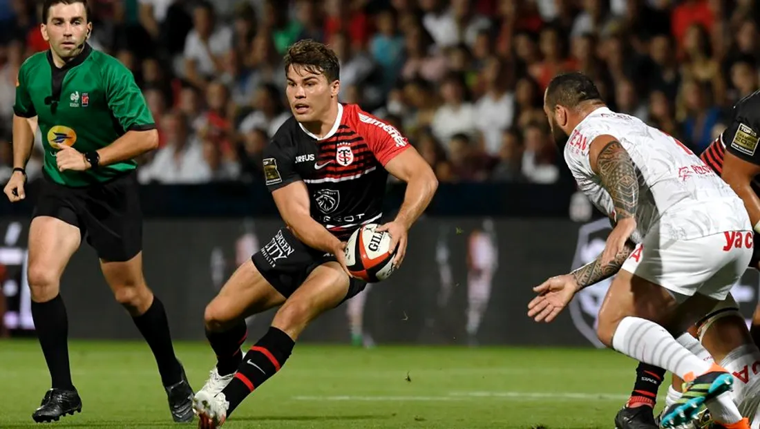Antoine Dupont, du Stade Toulousain.