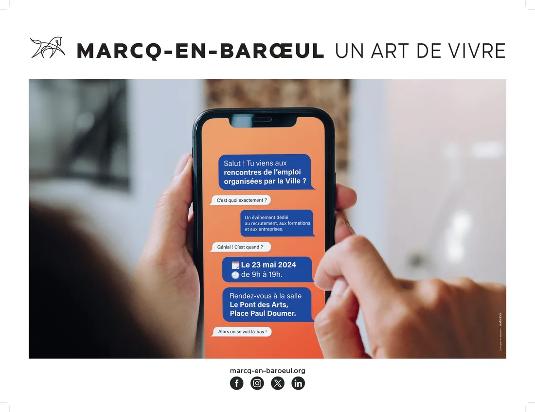 La 2ème édition des Rencontres de l'Emploi est organisée à Marcq-en-Baroeul