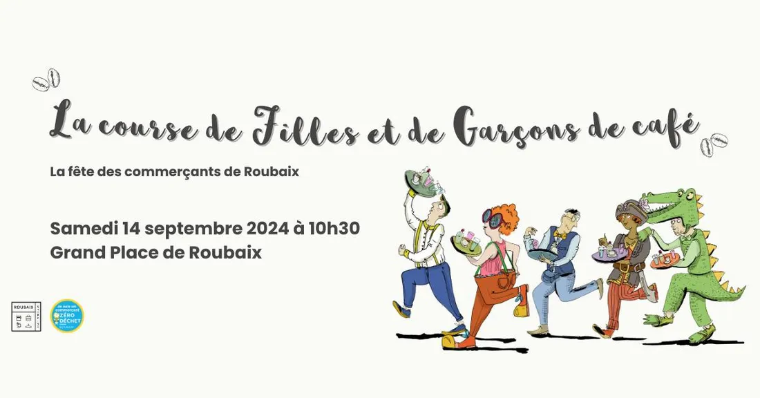 Une course de garçons et filles de café ouverte à tous