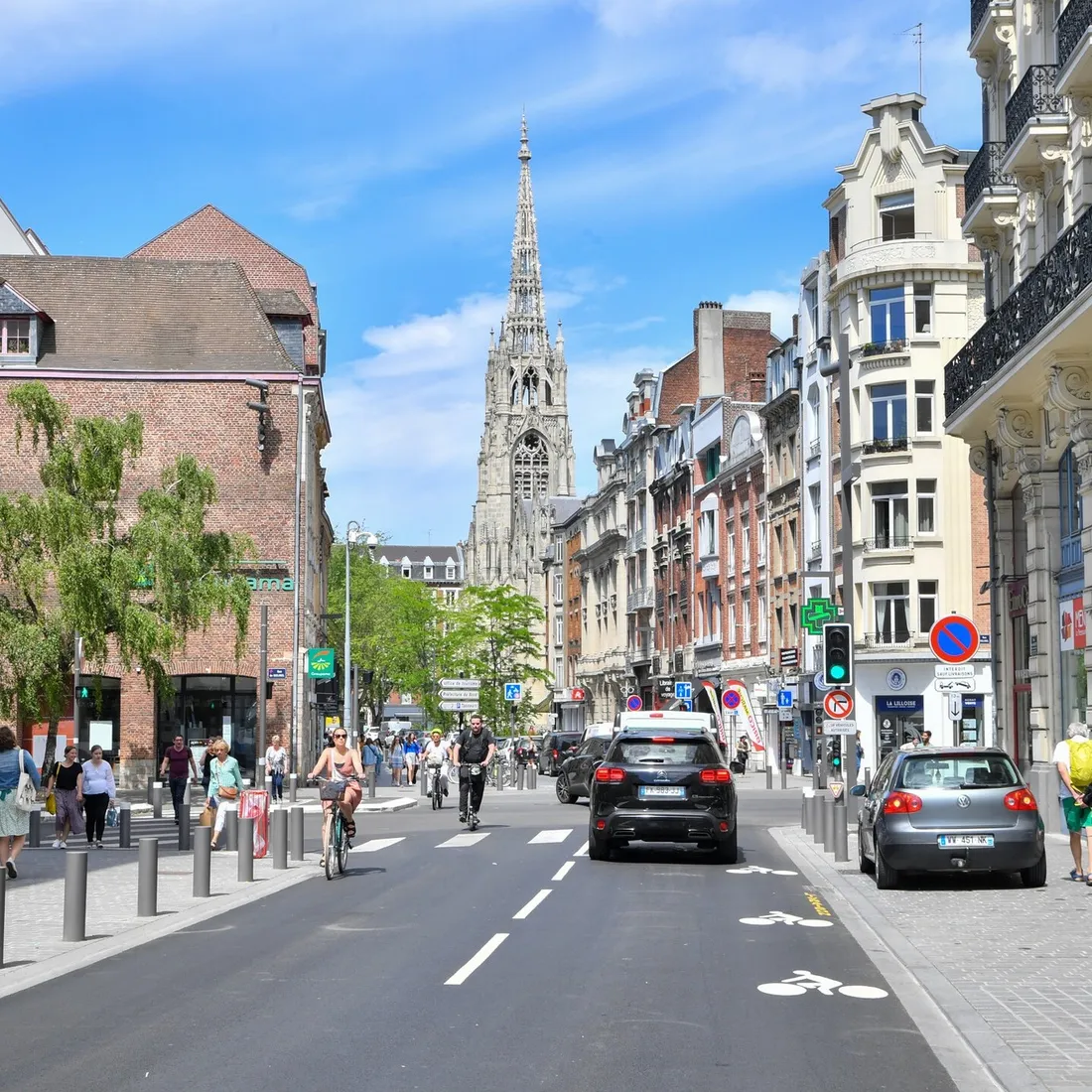 Nouvelle phase de travaux rue du Molinel à Lille