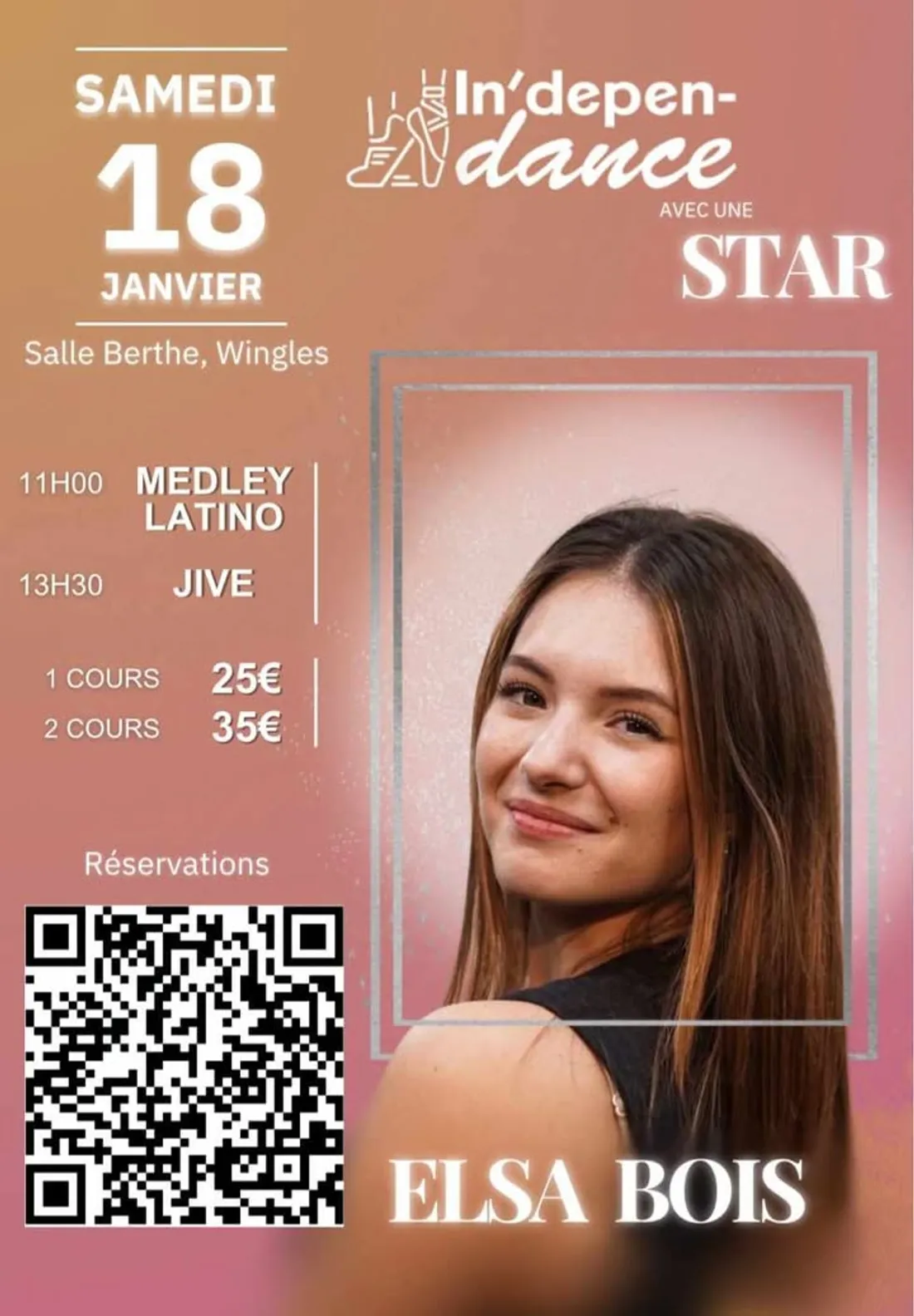 Elsa Bois à Wingles le 18 janvier