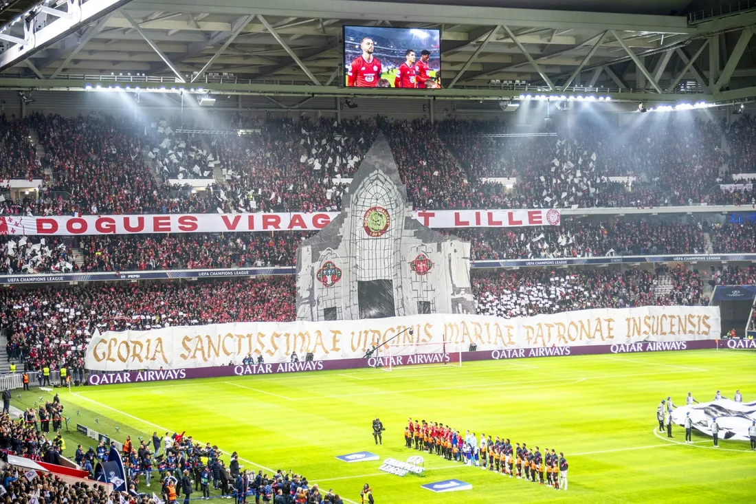 Des photos du tifo du LOSC exposées
