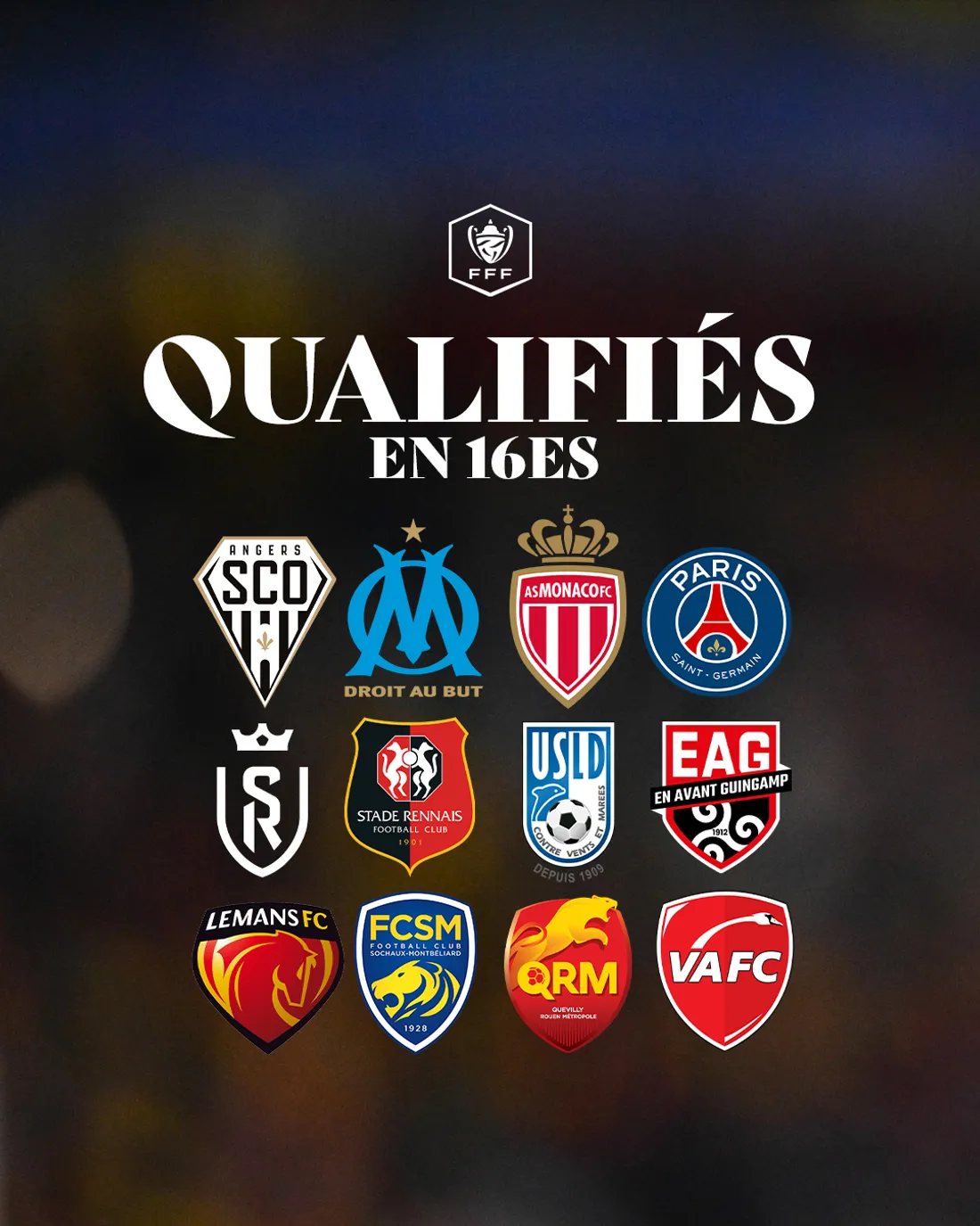 3 clubs de la région en 16èmes de finale de Coupe de France