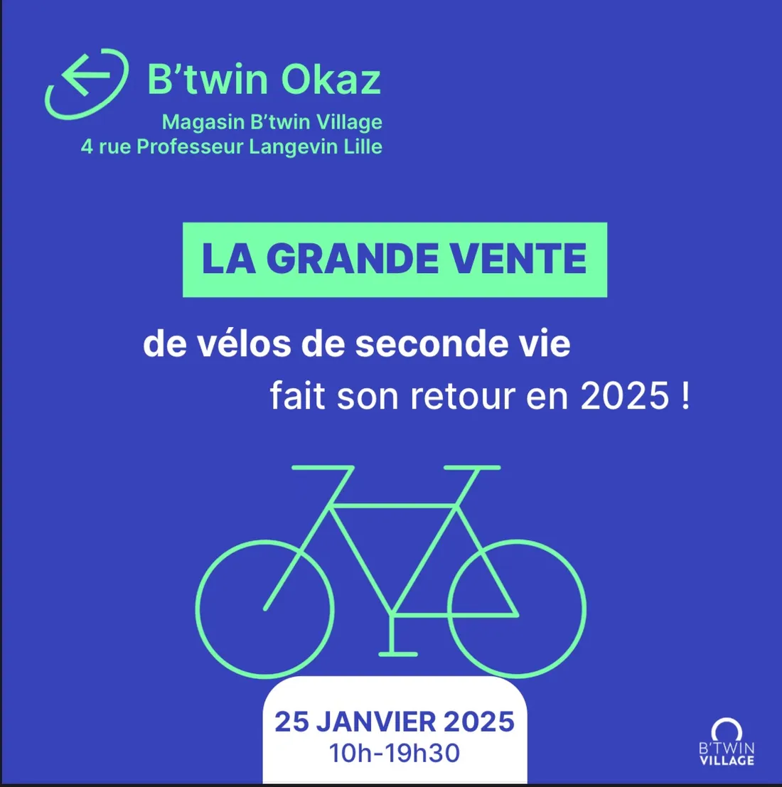 Retour de la B'Twin Okaz ce samedi