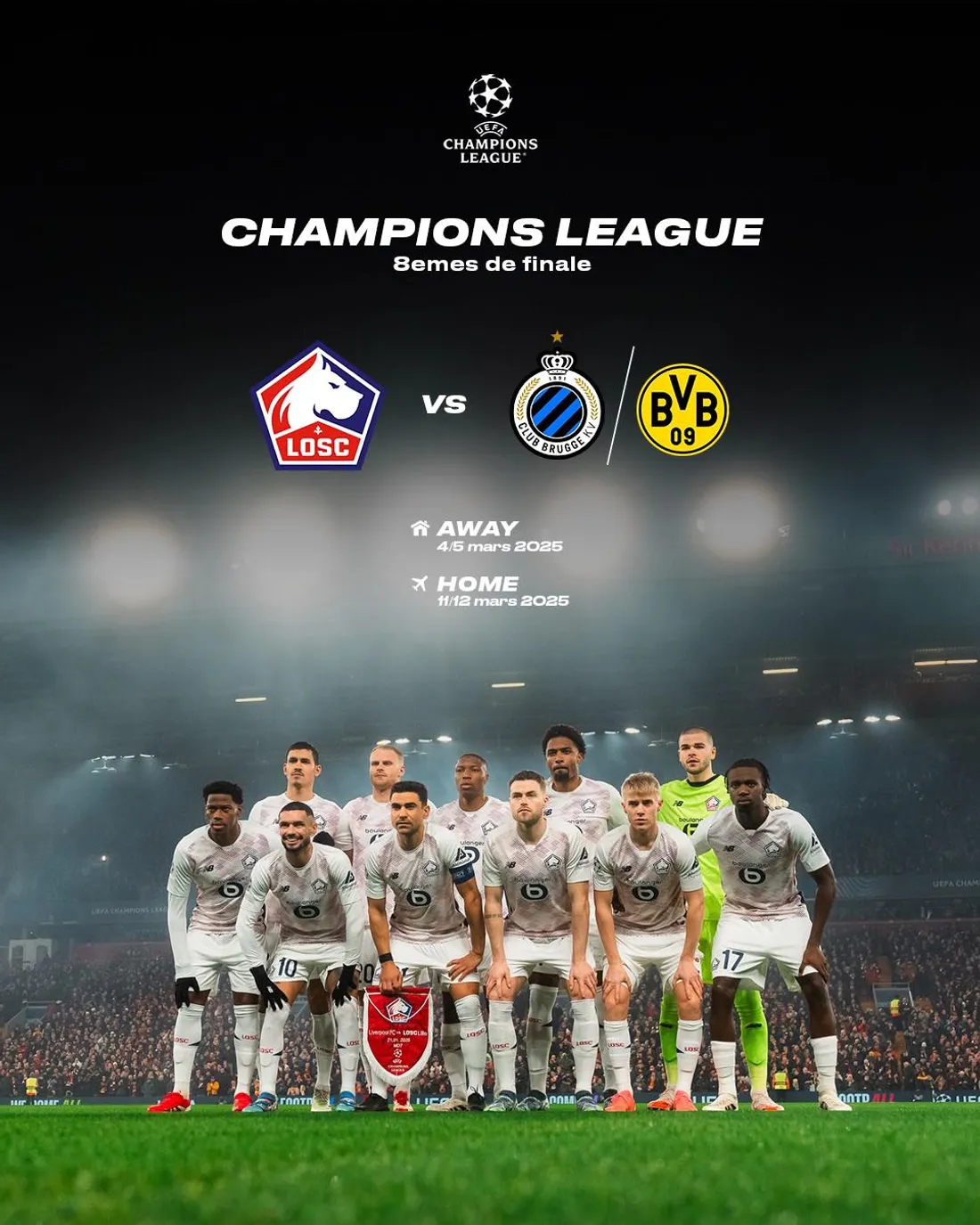 Le match à la Décathlon Aréna aura lieu le 11 ou 12 mars