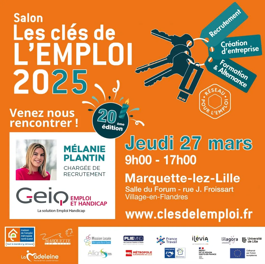 Le salon aura lieu le jeudi 27 mars