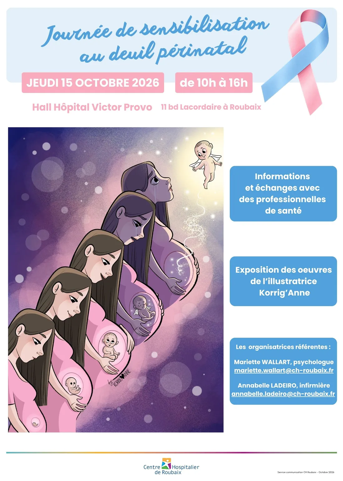 Le Centre Hospitalier de Roubaix organise une journée de sensibilisation au deuil périnatal