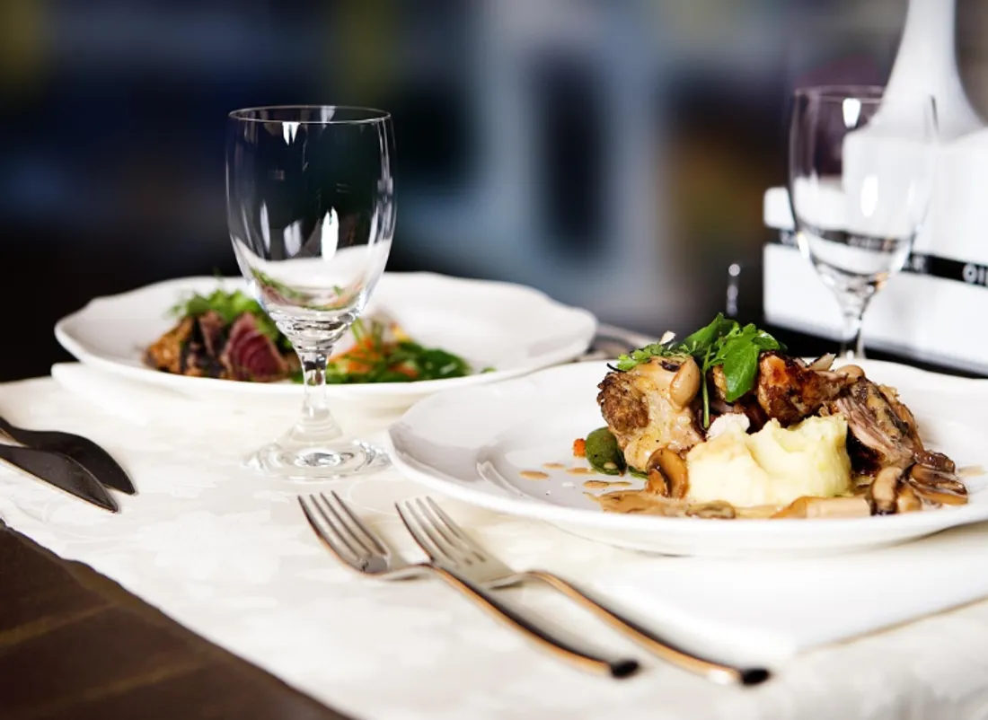 La Saint-Valentin des habitants de la région au restaurant