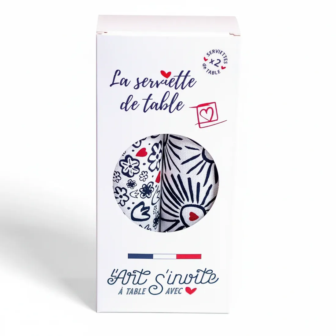 COFFRET 2 SERVIETTES DE TABLE