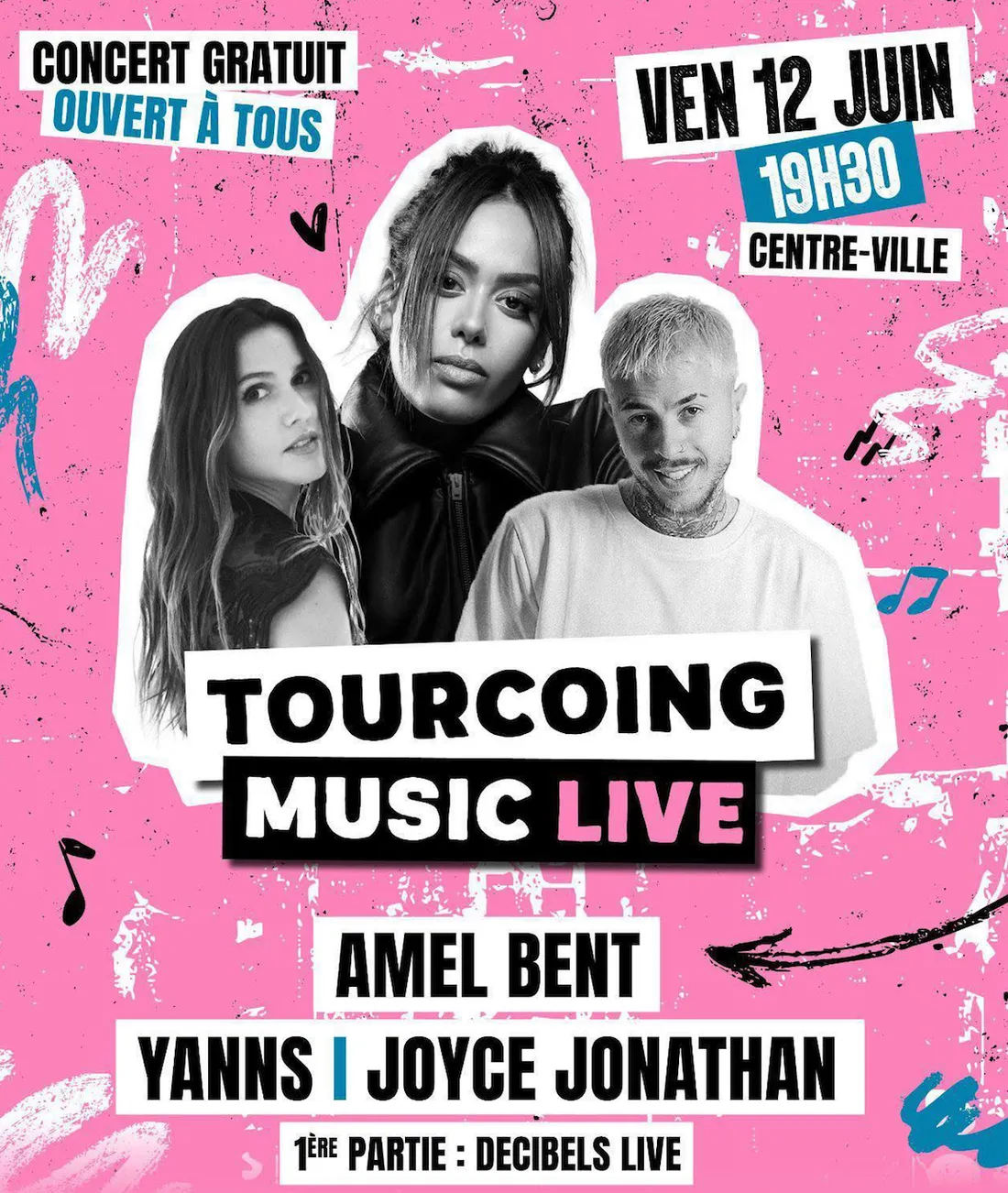 Amel Bent, Joyce Jonathan et Yanns s'y produiront