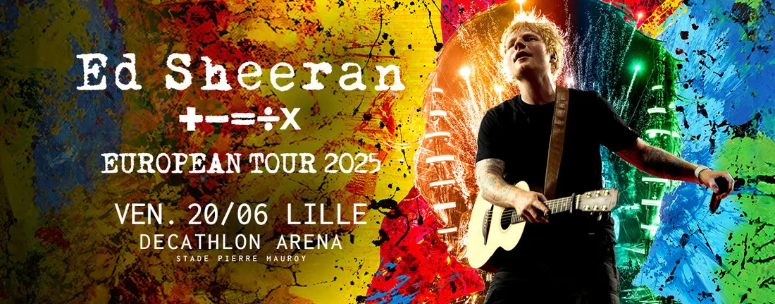 Ed Sheeran en concert au stade Pierre Mauroy en 2025